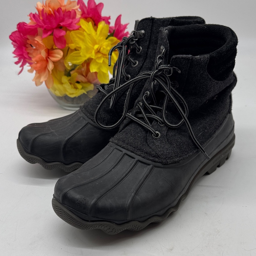 Sperry Top Sider Black Women's Winter Boots Size 9.5